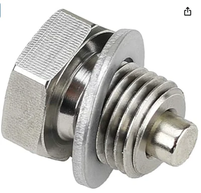 M14 x 1,5 mm z nehrdzavejúcej ocele Magnetický zátk